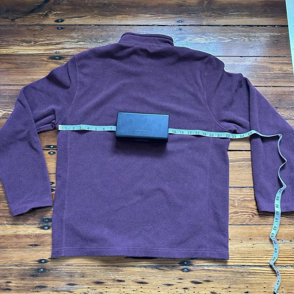 The North Face Pullover M/Adult Maroon 1/4 Zip Fleece Lightweight